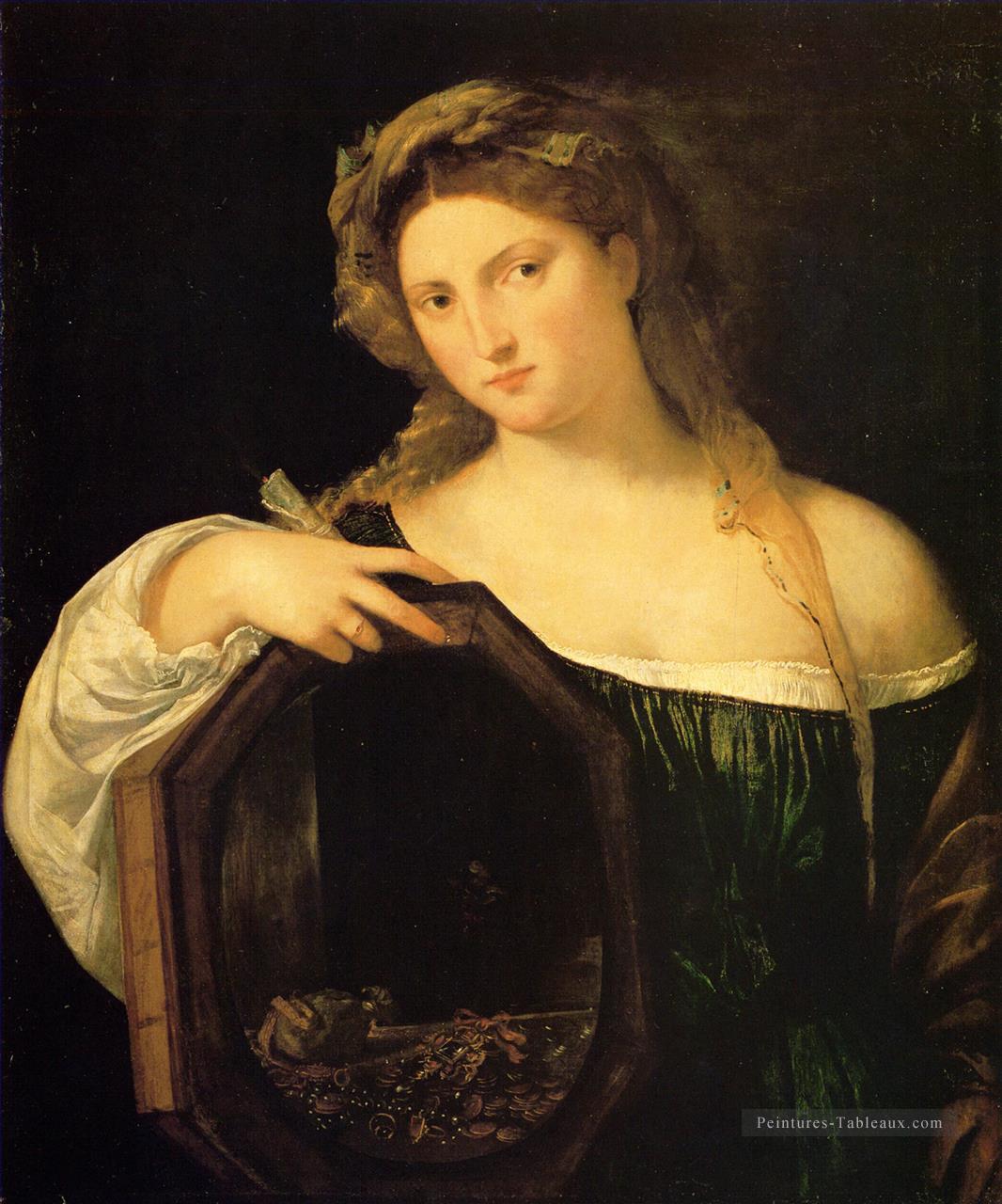 Profane Amour ou Vanité 1514 Tiziano Titien Peintures à l'huile